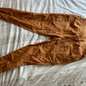 Mustard yellow jogger pants